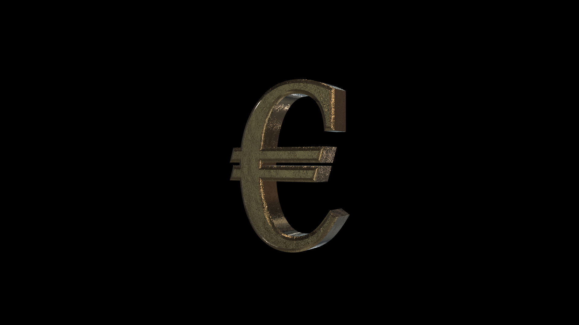 3D Euro symbol 3